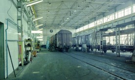 "Wagonownia Warszawa Praga", 1980 (2). Fot. J. Szeliga. Numer inwentarzowy:...